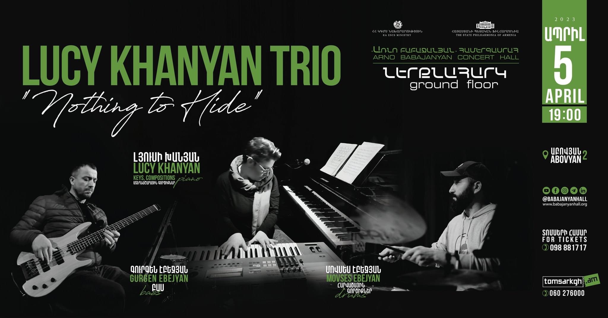 Lucy Khanyan Trio | Nothing To Hide